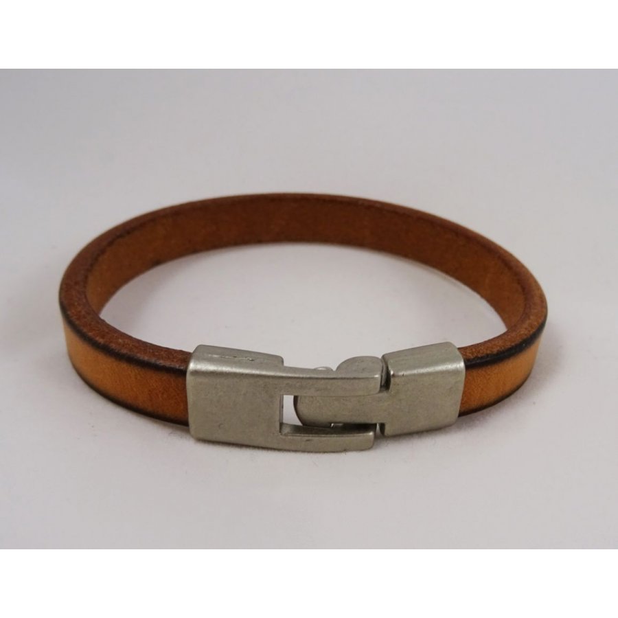 Bracelet cuir Camel Homme gravé cadeau personnalisé