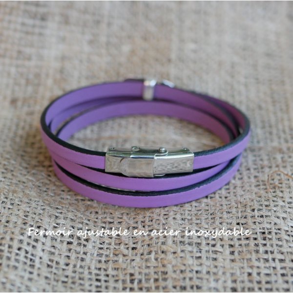 Correa de piel multivuelta personalizable con motivo de estrella, infinito o coraz&oacute;n 