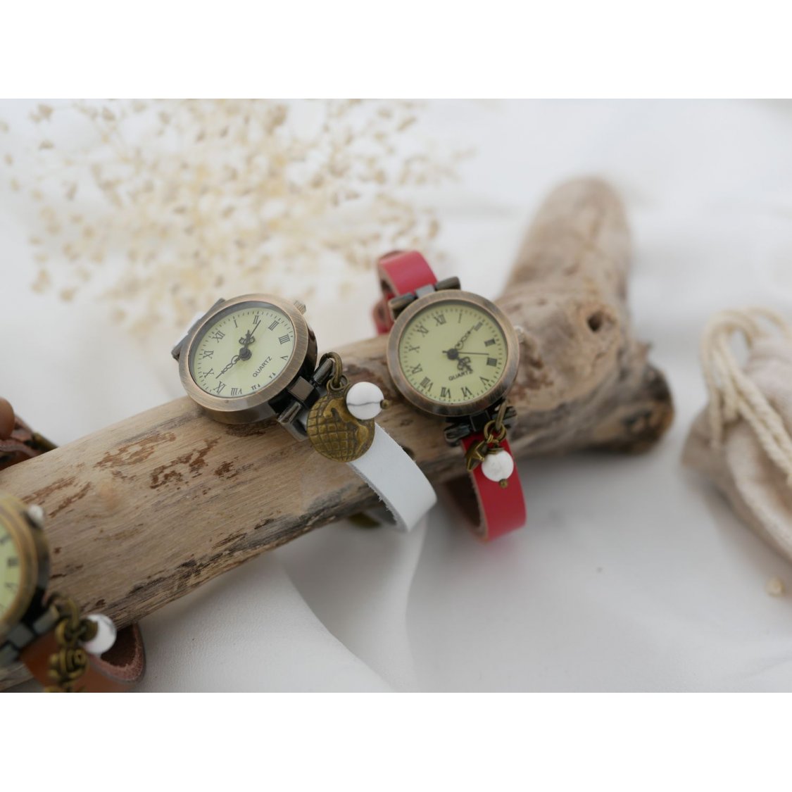 Reloj con brazalete de piel, totalmente personalizable 