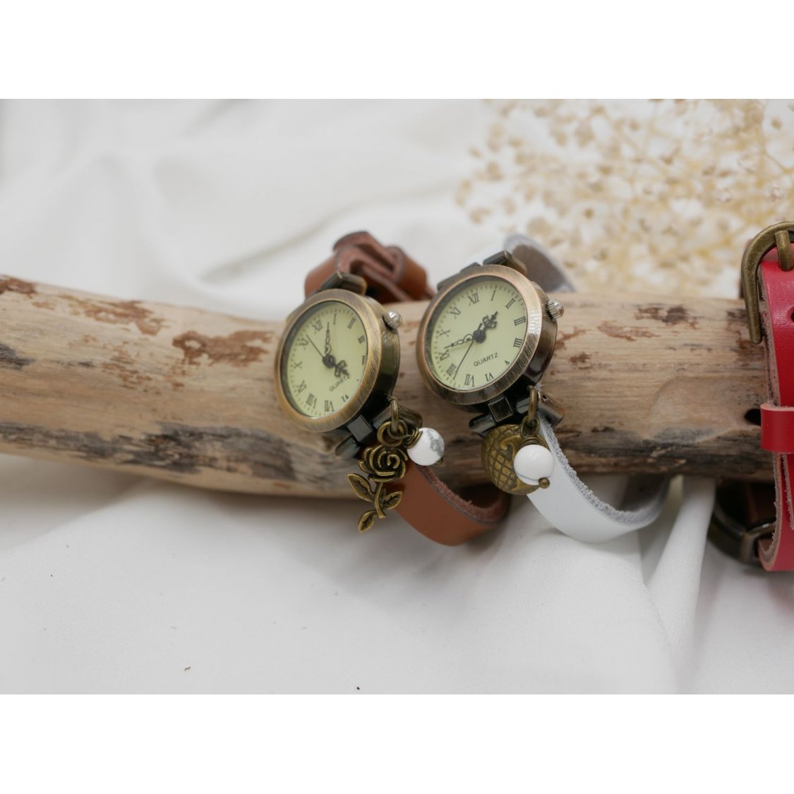 Reloj con brazalete de piel, totalmente personalizable 