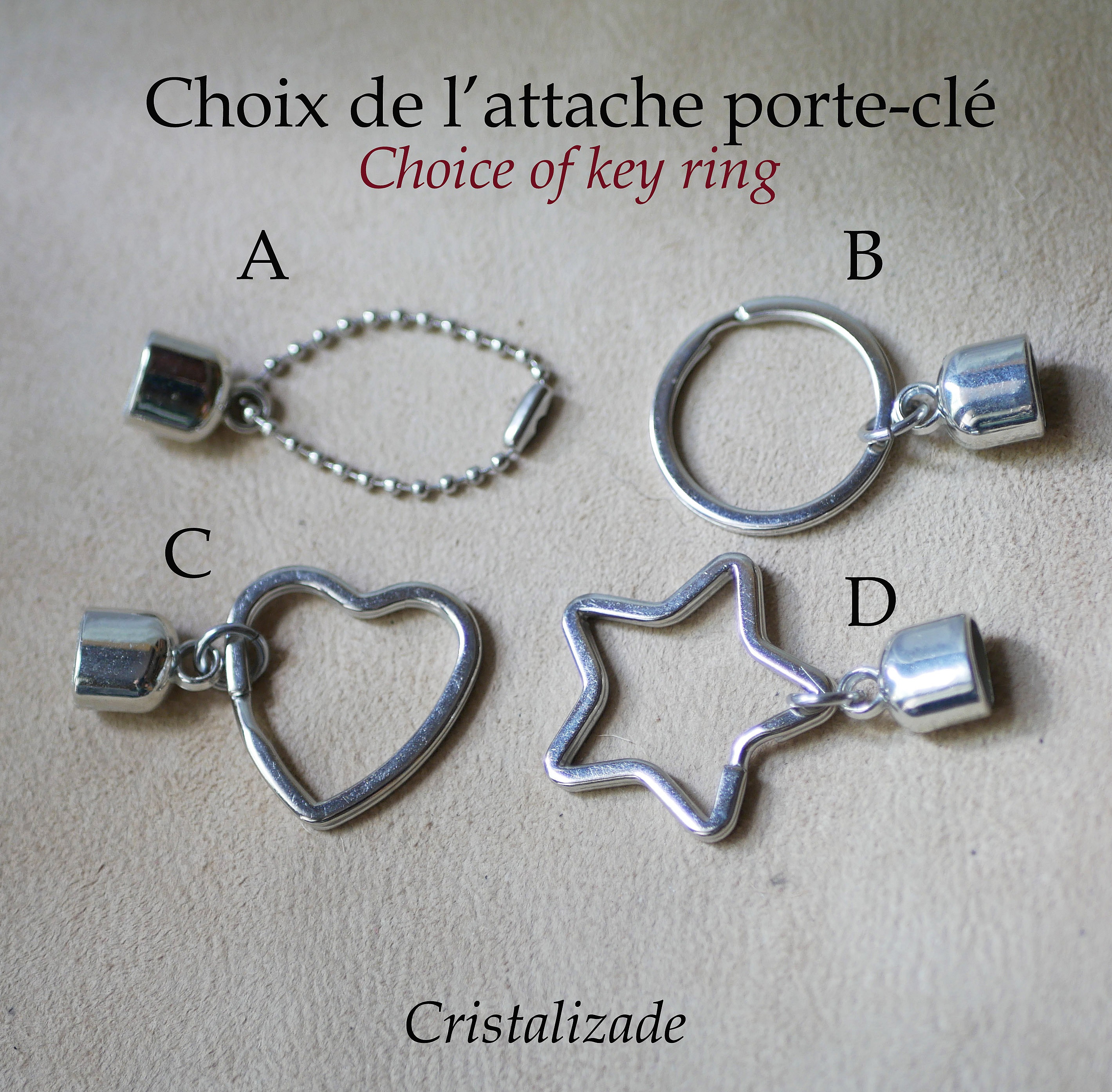 Llavero doble plano de cuero para personalizar con un nombre, tel&eacute;fono o mensaje