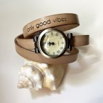 Reloj triple tour personalizable con esfera de bronce 